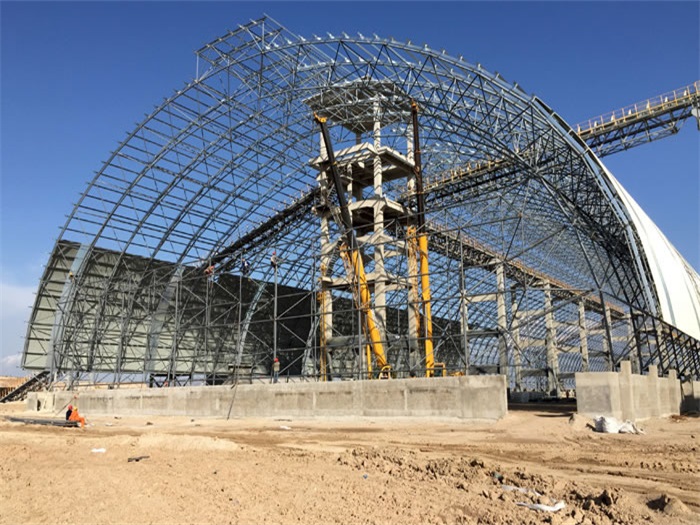 枝江煤机油桶翘工程网架